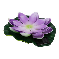 USL-S-828-PT060 PURPLE WATERLILY Садовый светильник на солнечной батарее Фиолетовая кувшинка, Плавающий, 1 светодиода, Теплый белый свет, 1xААA Ni-Mh аккумулятор в-к, IP44, TM Uniel