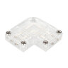 Коннектор угловой для ленты ARL-50000PV (15.5x6mm) прозрачный (Arlight, Пластик) - фото 1