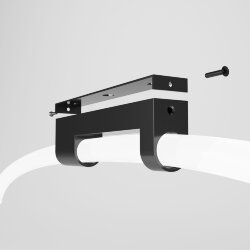 Накладные крепления для круглого гибкого неона Full light черный FL 28161 (070763)