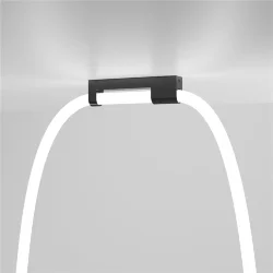 Накладные крепления для круглого гибкого неона Full light черный FL 28161 (070763)