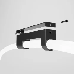 Накладные крепления для круглого гибкого неона Full light черный FL 28161 (070763)