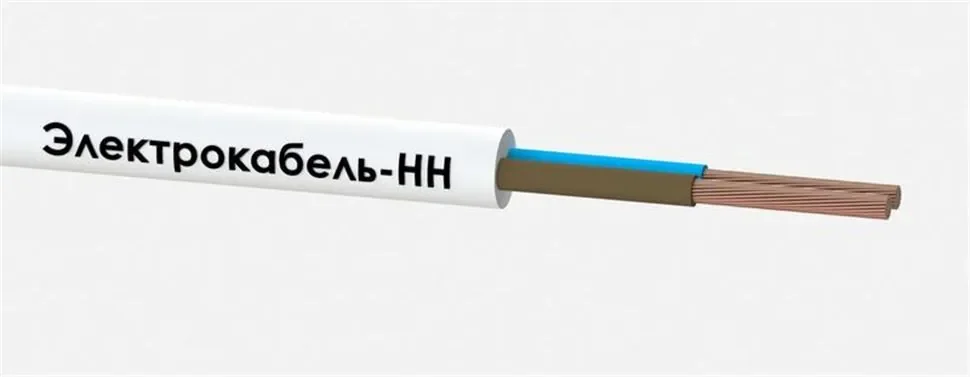 Провод ПВС 2х1 380В Б (уп.100м) ЭЛЕКТРОКАБЕЛЬ НН 000007167 - фото