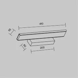 Подсветка Gleam 4000К 16,2Вт IP 20 (Черный)