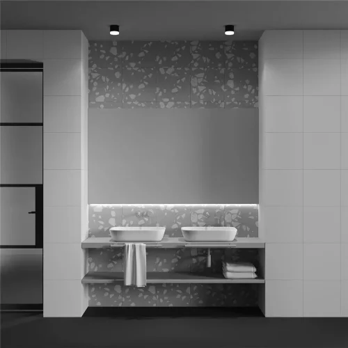 Потолочный светильник Pauline GX53 1x12Вт IP44 (Черный) - фото 2