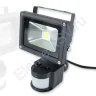 Светодиодный прожектор Standart с датчиком движения V61 (10W, 220V, черный корпус, white) - фото.