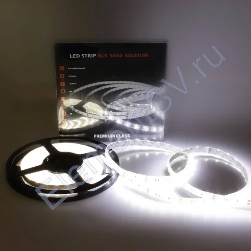 Светодиодная лента Class Premium, 5050, 60 led/m, White, 12V, IP65, А22 - фото 2.