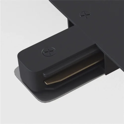 Коннектор L-образный Unity встраиваемый черный (Черный) - фото 5