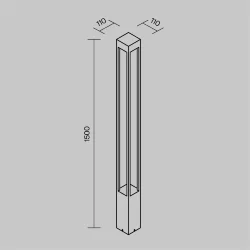 Садово-парковый светильник Elbe 3000К 20Вт IP 65 (Графит)