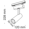 Трековый светильник Фокус / Focus Led S35 3000K 9Вт 24° (Черный) TR019-2-10W3K-B - фото 3