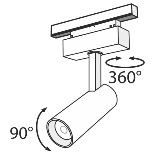 Трековый светильник Фокус / Focus Led S35 3000K 9Вт 24° (Черный) TR019-2-10W3K-B - фото 3