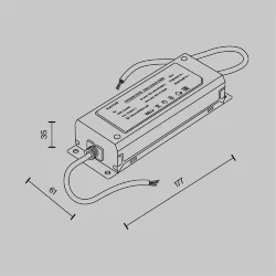 Источник напряжения Parity 48В, 200Вт, белый (Серебро)
