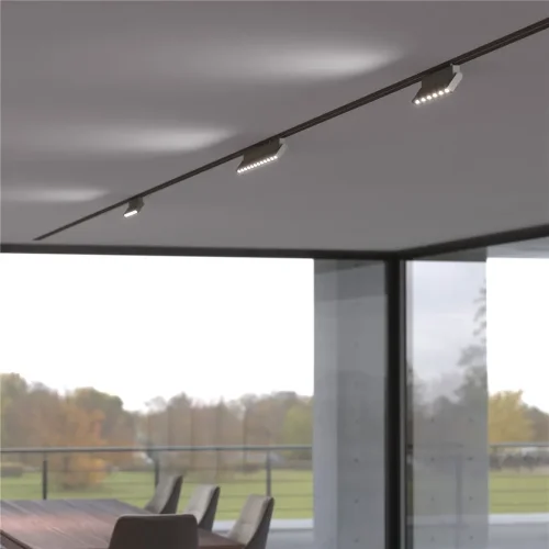 Трековый светодиодный светильник для однофазного шинопровода Garda черный 20 Вт 4200K 85018/01 - фото 8