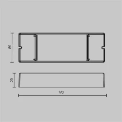 Усилитель сигнала DALI DT6 DT8 150mA 230VAC IP20 (Белый)