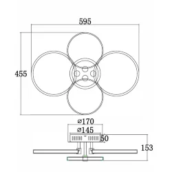 Потолочный светильник Freya FR10018CL-L40W (Белый)