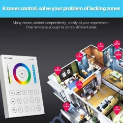 Сенсорная панель Mi-Light B8 P211 (RGB/RGBW/RGB+CCT, 1-8 zone, 2.4GHz)