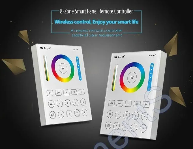 Сенсорная панель Mi-Light B8 P211 (RGB/RGBW/RGB+CCT, 1-8 zone, 2.4GHz) - фото.