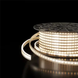 Светодиодная лента 220 В 18 Вт/м 180 Led/м 2835 IP65, дневной белый 4200К, 50 м Лента светодиодная 220V 18W 180Led 2835 двухрядная IP65 дневной белый, 50 м (041110)