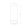 Накладной светодиодный светильник DLR022 12W 4200K белый матовый - фото 5