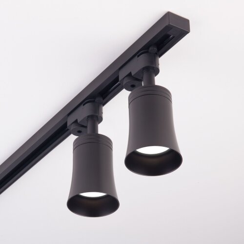 Трековый светильник для однофазного шинопровода Vetro GU10 Черный - Фото 2