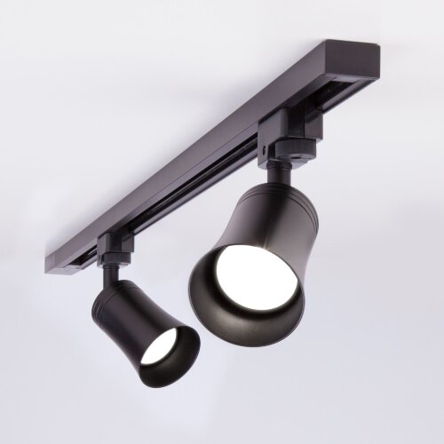 Трековый светильник для однофазного шинопровода Vetro GU10 Черный - Фото 3