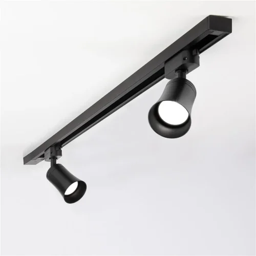 Трековый светильник для однофазного шинопровода Vetro GU10 черный (1 шт.) MRL 1001 - фото 4
