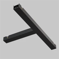 Т- образный коннектор питания Basity, черный (Черный)