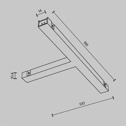 Т- образный коннектор питания Basity, черный (Черный) - фото 6