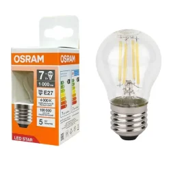 Лампа светодиодная филаментная 7W/4000K (=100W) E27 | Шарик | LED Star 5Y FILAMENT | - OSRAM