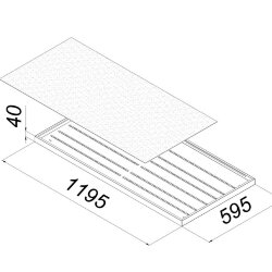 Подвесной офисный светодиодный светильник Армстронг 120 Вт IP20 1195x595x40 мм 4000К Опал