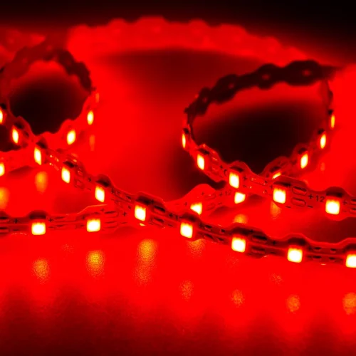 Светодиодная лента Standart Pro class, S-образная 2835, 112led/m, red, 12V, 7W/m, IP20, BA22 - фото I