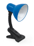 Светильник настольный под лампу на прищепке СНП 21ТС-E27 230В СИНИЙ (с подвесом) IN HOME - Фото
