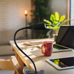 ULM-D501 4W-4000K BLACK Светильник настольный светодиодный прищепка, Механический выключатель, Черный, TM Uniel