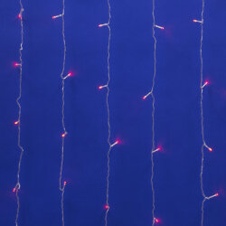 ULD-C3020-160-DTA PINK IP20 Занавес светодиодный, 3х2м, 160 светодиодов, Розовый свет, Провод прозрачный, TM Uniel