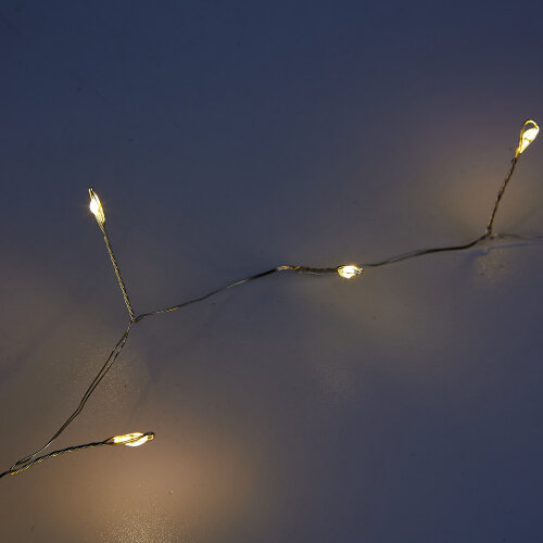 ULD-S0500-125-DTA WARM WHITE IP20 DEWDROP Гирлянда светодиодная Роса, 5м, 125 светодиодов, Теплый белый свет, Провод прозрачный - фото 6