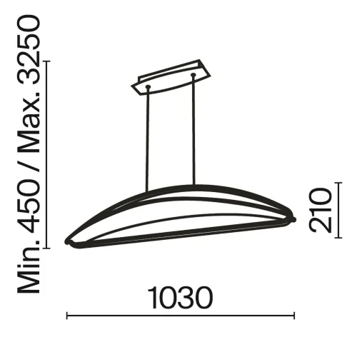 Подвесной светильник Breeze 3000К 34Вт (Латунь) - фото 2
