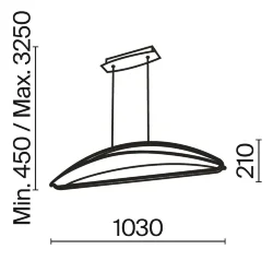 Подвесной светильник Breeze 3000К 34Вт (Латунь)