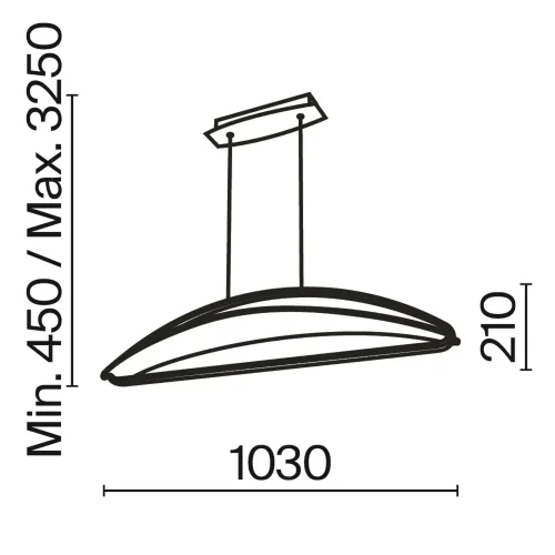 Подвесной светильник Бриз / Breeze 3000К 34Вт (Латунь) MOD281PL-L34BS3K - фото 2