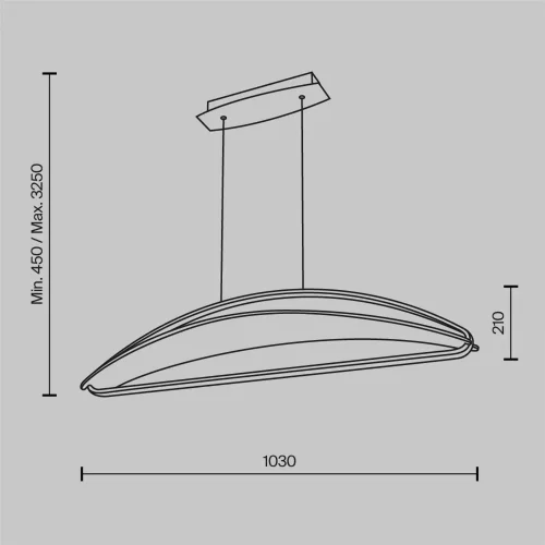 Подвесной светильник Бриз / Breeze 3000К 34Вт (Латунь) MOD281PL-L34BS3K - фото 10