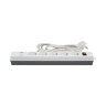 S-GSR5-3 U2C1 WHITE-GREY Сетевой фильтр серии Standard, шнур 3м Пвс 3х0.75, 5 гнезд, с-з, 2USB+1TYPE C, 10A, 2500Вт, Белый-серый, TM Uniel - фото 3