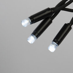 ULD-F90PRO S10M-100-SBK WH Гирлянда светодиодная, 10м, без вилки, Статическое свечение, Соединяемая, 100 светодиодов, Белый свет 6000K, IP67, Провод черный
