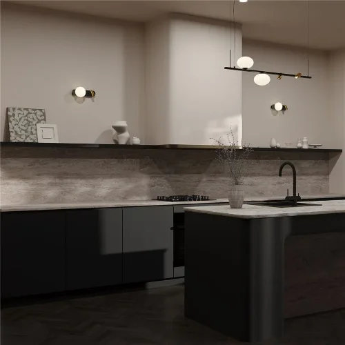 Подвесной светильник Inversio G9х2 (Черный и Латунь) - фото 2