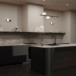 Подвесной светильник Inversio G9х2 (Черный и Латунь)