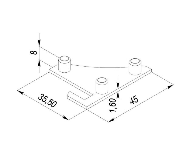 Заглушка для LC-NP-4535 Левая - фото 2