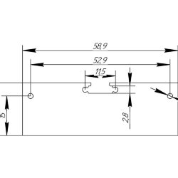 Заглушка металл 2060 сталь 1 мм