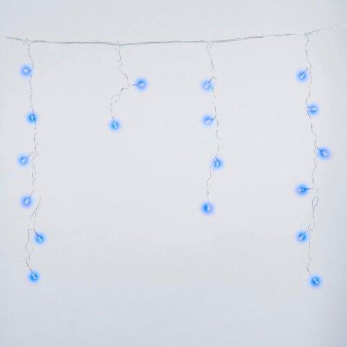 ULD-B1805-048-DTA BLUE IP20 Бахрома светодиодная, 1.8м, 48 светодиодов, Синий свет, Провод прозрачный - фото 2