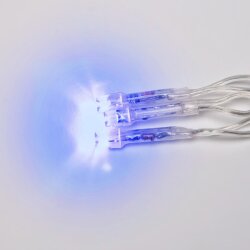 ULD-B1805-048-DTA BLUE IP20 Бахрома светодиодная, 1.8м, 48 светодиодов, Синий свет, Провод прозрачный