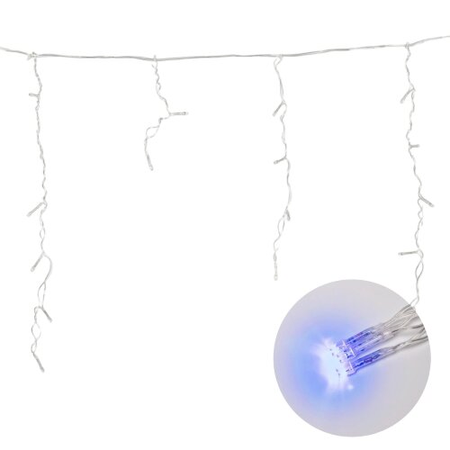 ULD-B1805-048-DTA BLUE IP20 Бахрома светодиодная, 1.8м, 48 светодиодов, Синий свет, Провод прозрачный - фото 4