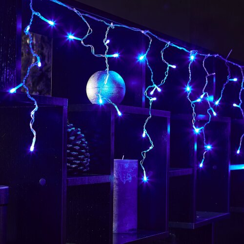 ULD-B1805-048-DTA BLUE IP20 Бахрома светодиодная, 1.8м, 48 светодиодов, Синий свет, Провод прозрачный - фото 6