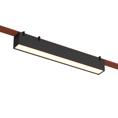 DK5575-BK Cветильник для трека-ремня Belty, серия Linear, со светодиодом, L323*W40*H45мм, 48V DC, 12W, RA90, 120°, 3000K, IP20, черный, алюминий. Фото 3