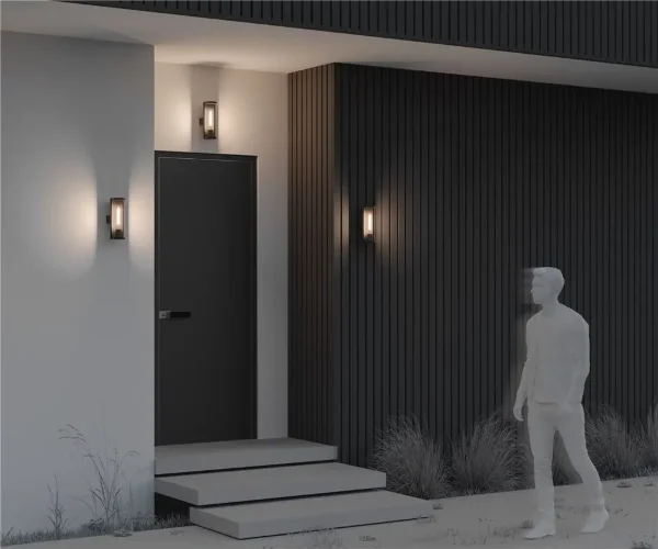 Настенный светильник (бра) Conf E27x1 15Вт IP 54 (Графит) - фото 12